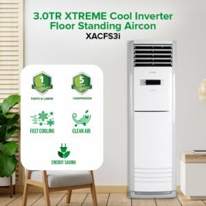 3.0TR XTREME COOL Inverter Floor Standing Aircon | XACFS3i