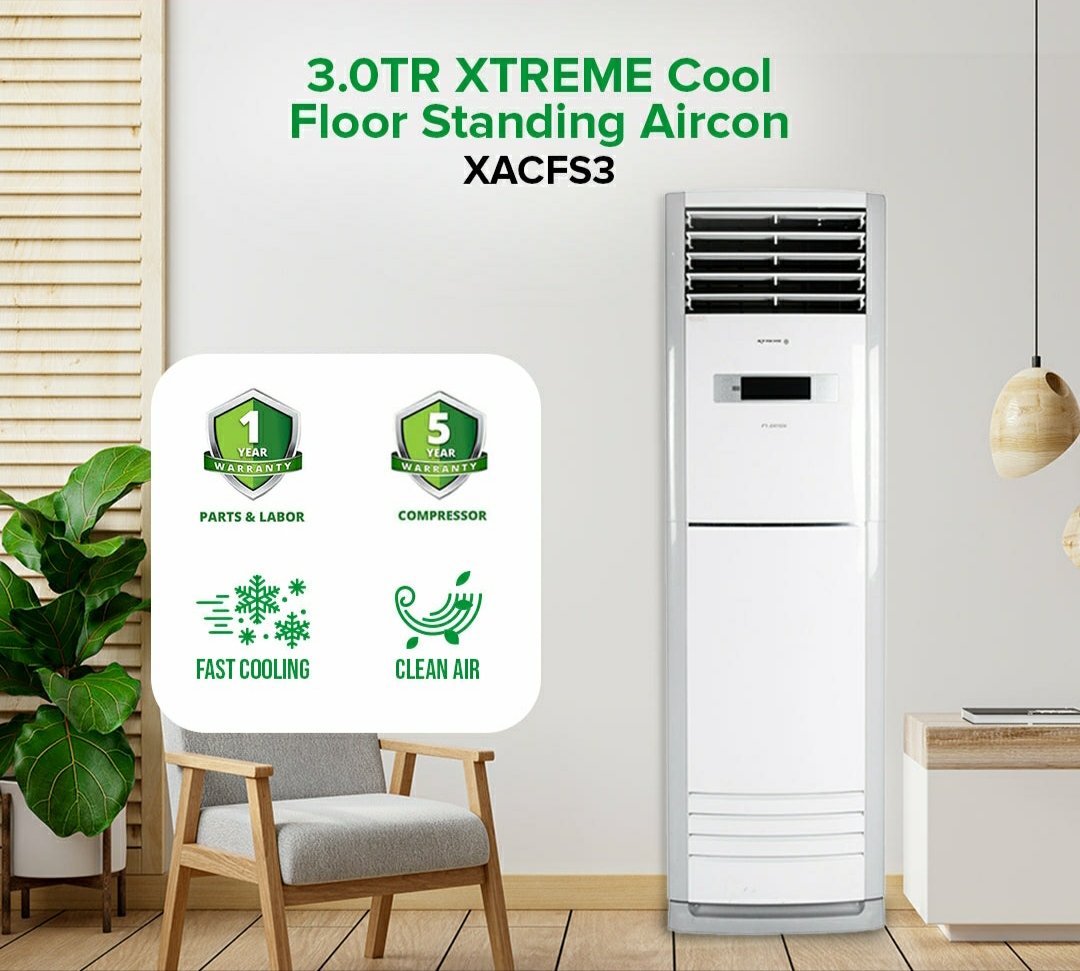 3.0TR XTREME COOL Floor Standing Aircon | XACFS3