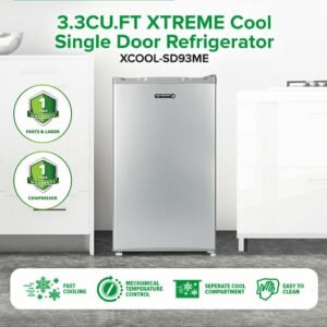3.3CU FT XTREME COOL Single Door Refrigerator | XCOOL-SD93ME