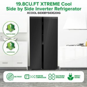 19.8CU.FT XTREME COOL Side by Side Inverter Refrigerator | XCOOL-SIDEBYSIDE20IG