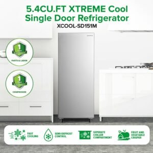 5.4CU.FT XTREME COOL Single Door Refrigerator | XCOOL-SD151M