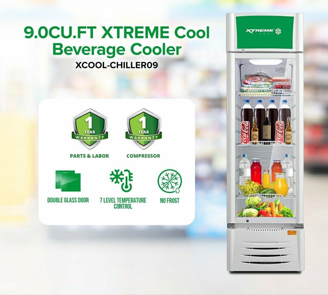 9.0CU.FT XTREME COOL Beverage Cooler | XCOOL-CHILLER09