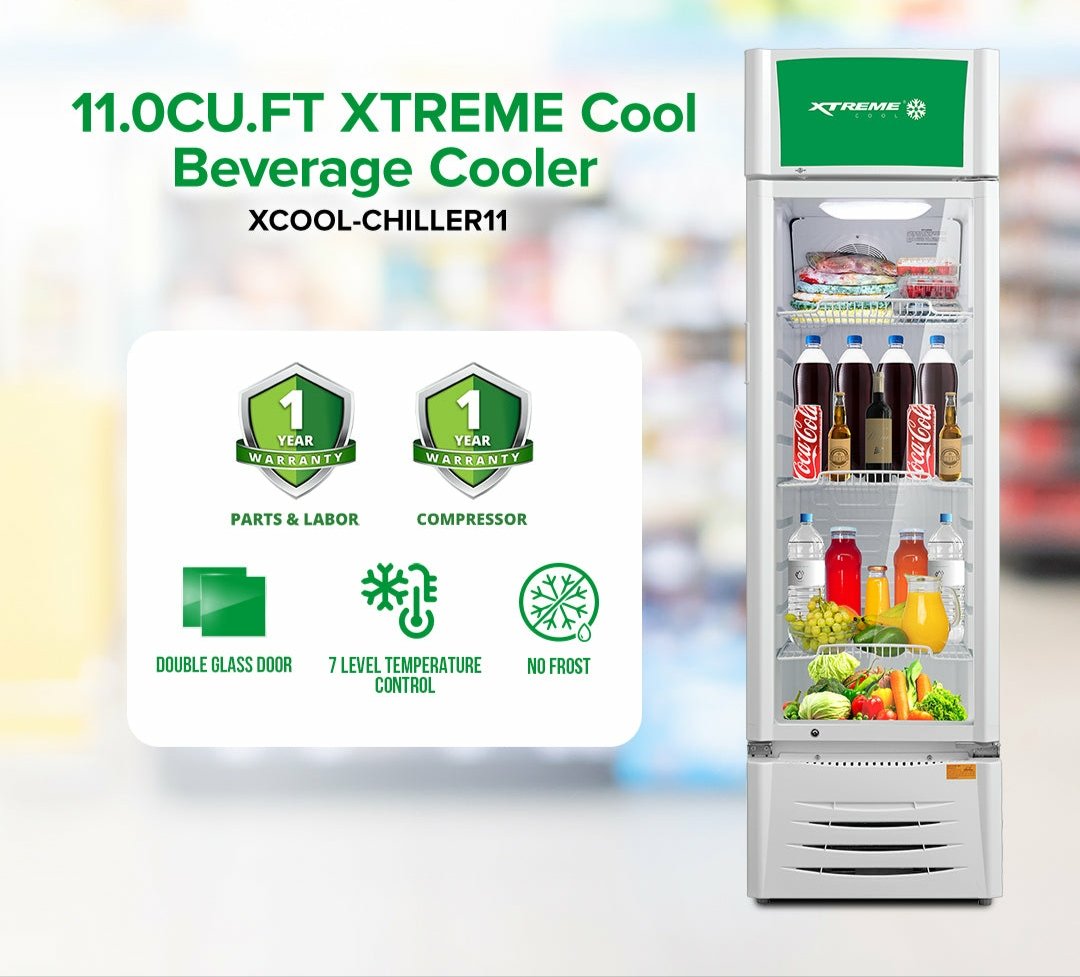 11.0CU.FT XTREME COOL Beverage Cooler | XCOOL-CHILLER11