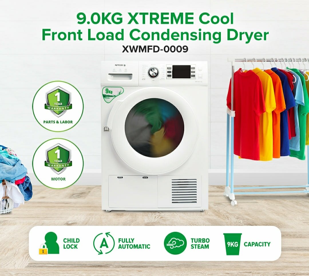 9.0kg XTREME COOL Front Load Condensing Dryer | XWMFD-0009