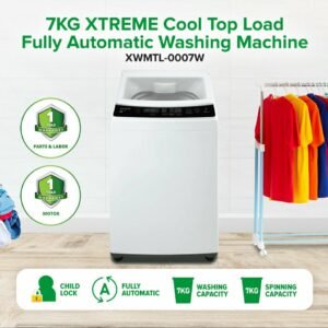 7KG Top Load Fully Automatic Washing Machine with Spin Dry (White Cover) | XWMTL-0007W