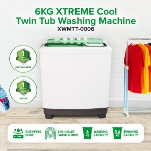 6KG XTREME COOL Twin Tub Washing Machine | XWMTT-0006