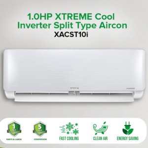 1.0HP XTREME COOL Inverter Split type aircon | XACST10i