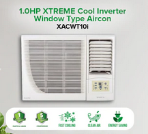 1.0HP XTREME COOL Inverter Window Type Aircon | XACWT10i