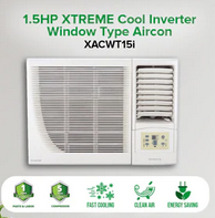 1.5HP XTREME COOL Inverter Window Type Aircon | XACWT15i