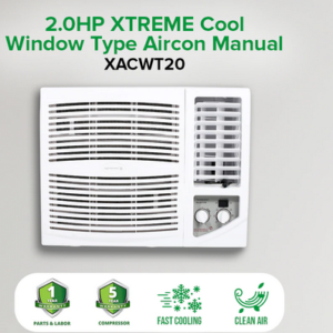2.0HP XTREME COOL Window Type Aircon Manual | XACWT20