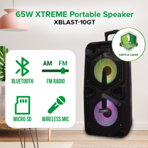 65W XTREME Portable Speaker | XBLAST-10GT