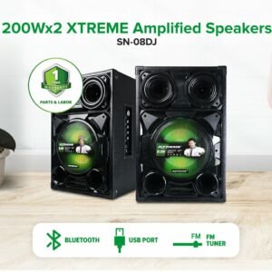 200Wx2 XTREME Amplified Speaker | SN-08DJ