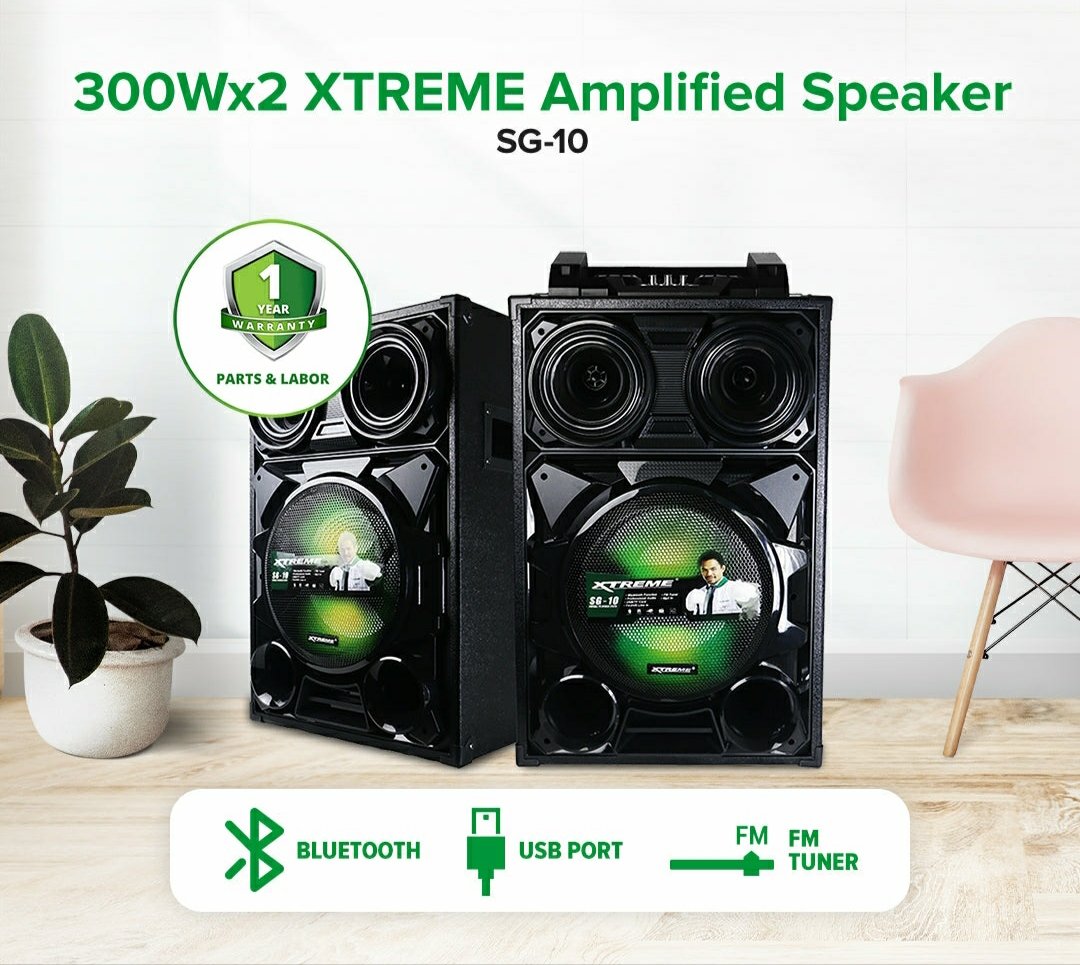 50Wx2 XTREME AMPLIFIED SPEAKER | SG-10
