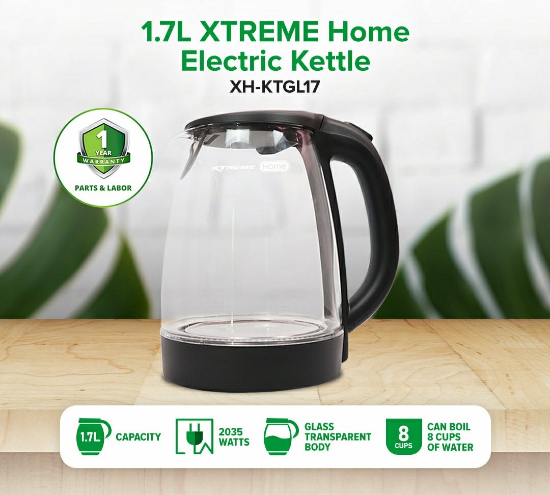 1.7L XTREME HOME Electric Kettle | XH-KTGL17