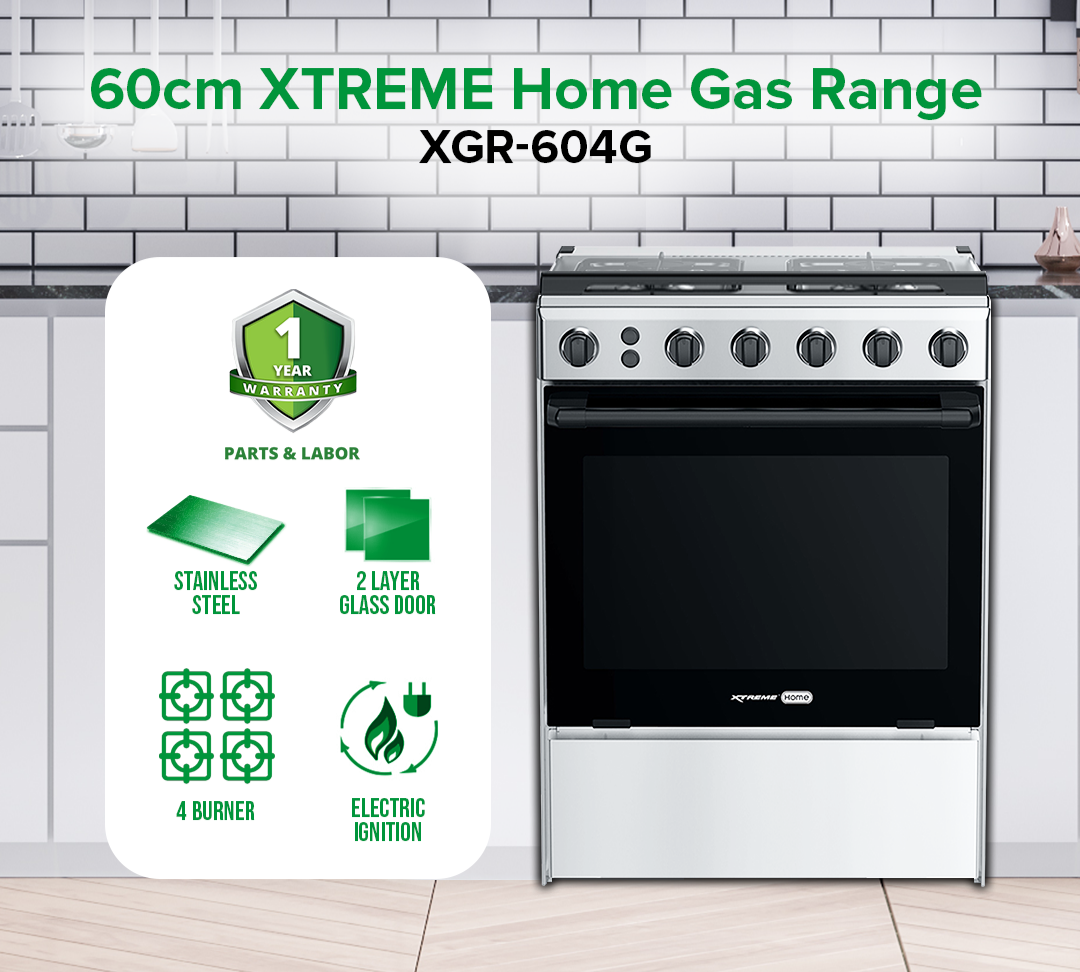 60cm XTREME HOME Gas Range | XGR-604G